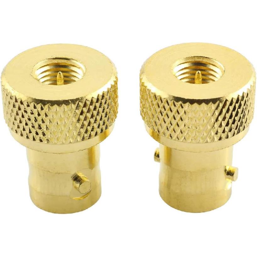 DHT Electronics 2pcs RF coaxial Coax Adapter SMA Male to BNC Female goldplated