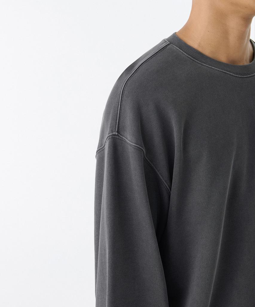 MUSINSA STANDARD Pigment Oversized Sweatshirt [Charcoal Gray]