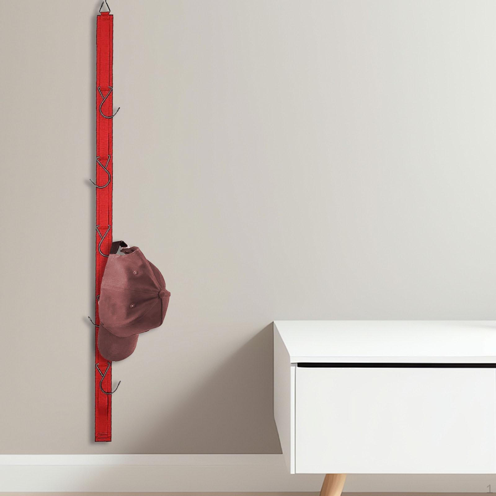 Держатель для бейсбольной кепки вешалка-органайзер для шляпы для шкафа на крыльце красный 1219₽