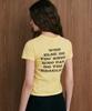 LADY VOLUME Step Beagle Snoopy T-Shirt (Yellow)