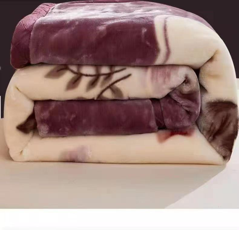 Double Layer Raschel Winter Blanket – Thick, Warm, and Perfect for Weddings or Naps