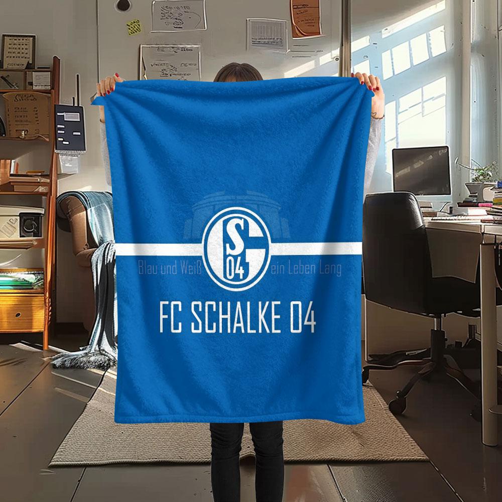 Schalke Logo Blanket, High Quality Comfortable for All Seasons, Home Decor, Warmth and Comfort