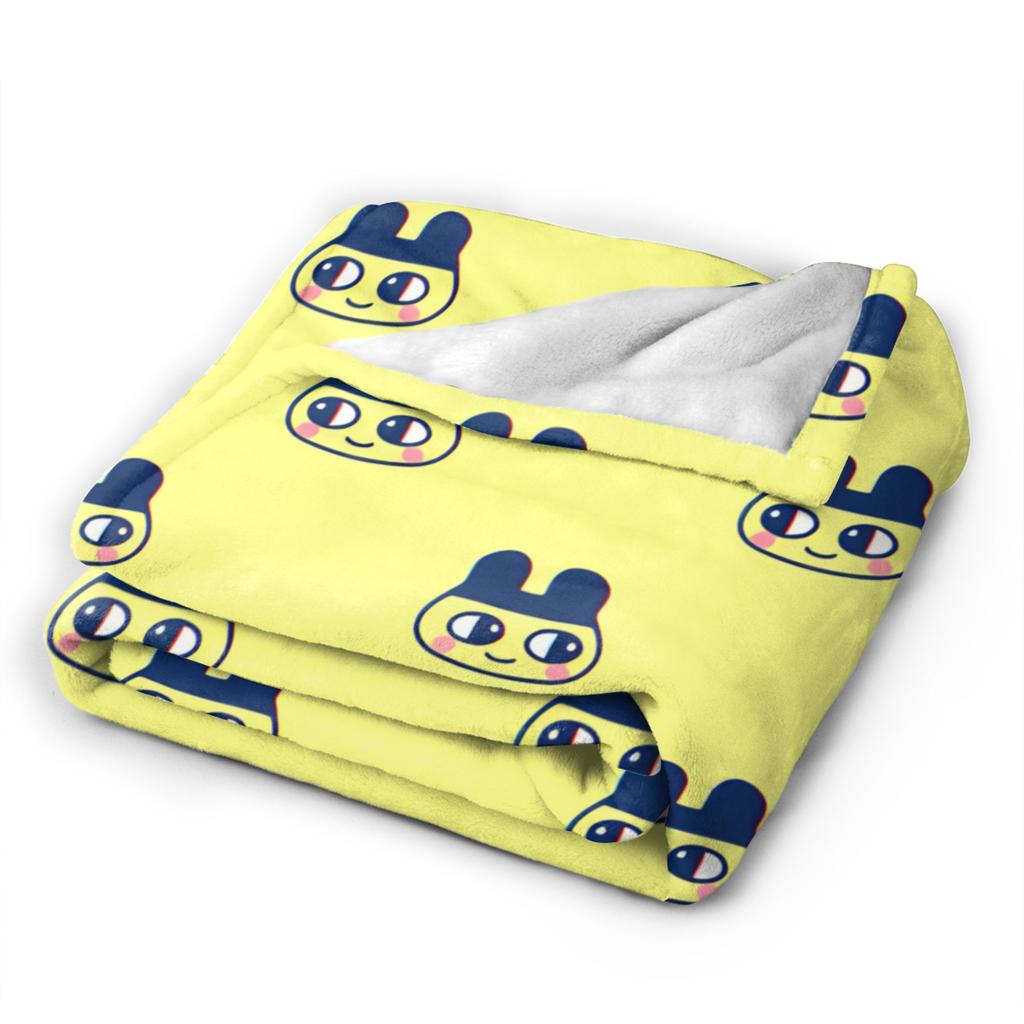 Kuchipatchis Mametchi Blanket  Super Soft Funny Plush Throw Blanket For Living Room Airplane Travel Flannel Bedspread Bed Cover