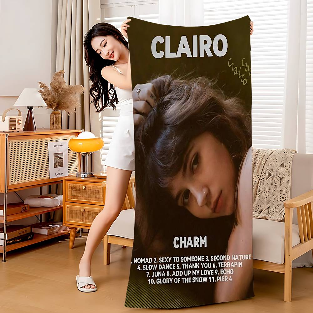 Famous Singer C-Clairo Microfiber Beach Towel Absorbent Quick Dry Soft Yoga Swimming Resort Mountain Climbing Towel