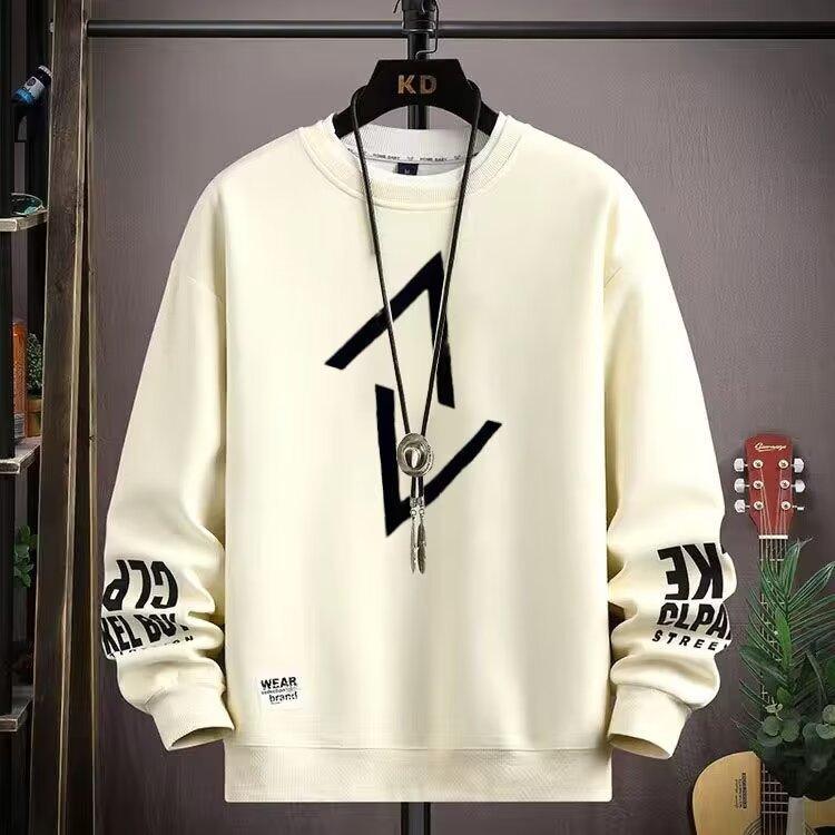 Spring Autumn Men Clothing Sweatshirt Harajuku O-Neck Long Sleeve Sweatshirt Men Casual Streetwear Hoodies Men