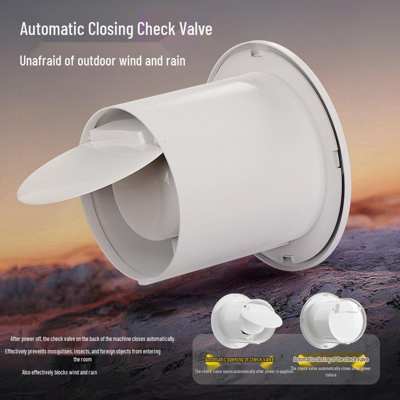 Wall-Mounted Bathroom & Kitchen Exhaust Fan - Powerful & Quiet Ventilation