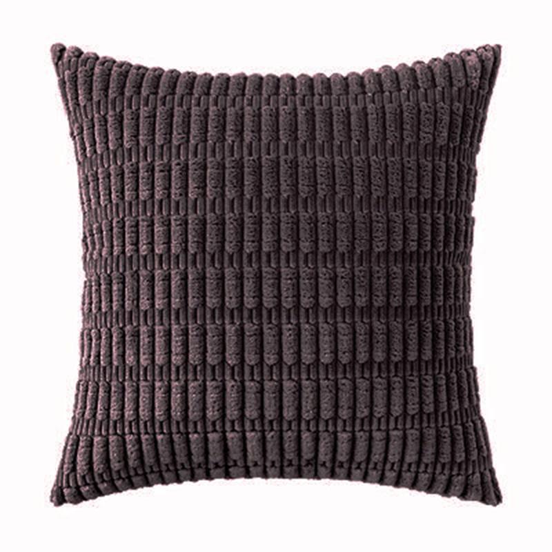 Crushed Velvet Corduroy Grain Cushion Covers 50cm/45cm/40cm Sofa Bed Square Décor Pillows