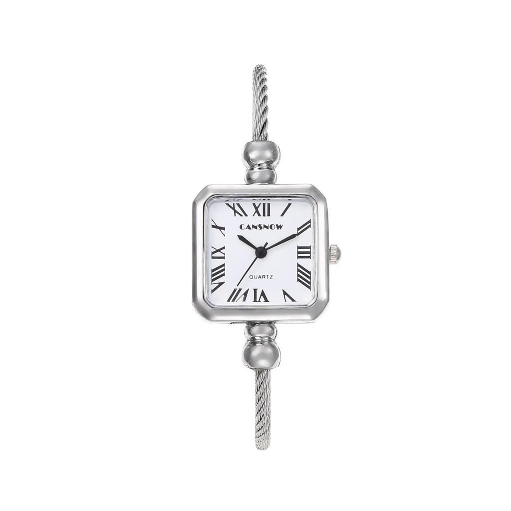 CANSNOW Luxury Fashions quare Watch For Women Bracelet Creative Girl Student Quartz Wristwatches Gift