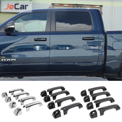 JeCar ABS Car Door Handle Cover Trims Exterior Door Handle Shell Decorative Cover For Dodge RAM 2018 Up Car
