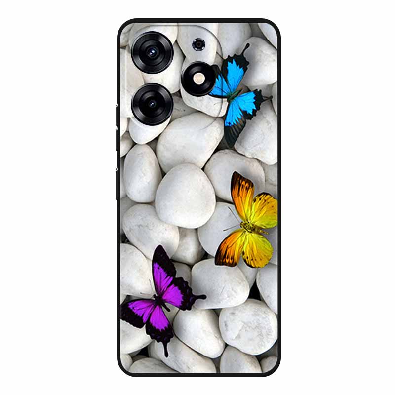 For Tecno Spark 20 Pro Case Wolf Soft Silicone TPU Back Cover Phone Cases For Tecno Spark20 Pro KJ6 Cute Animals Protector Funda