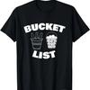 Bucket List Golf Beer T Shirt Golfing Drinking Party Dad