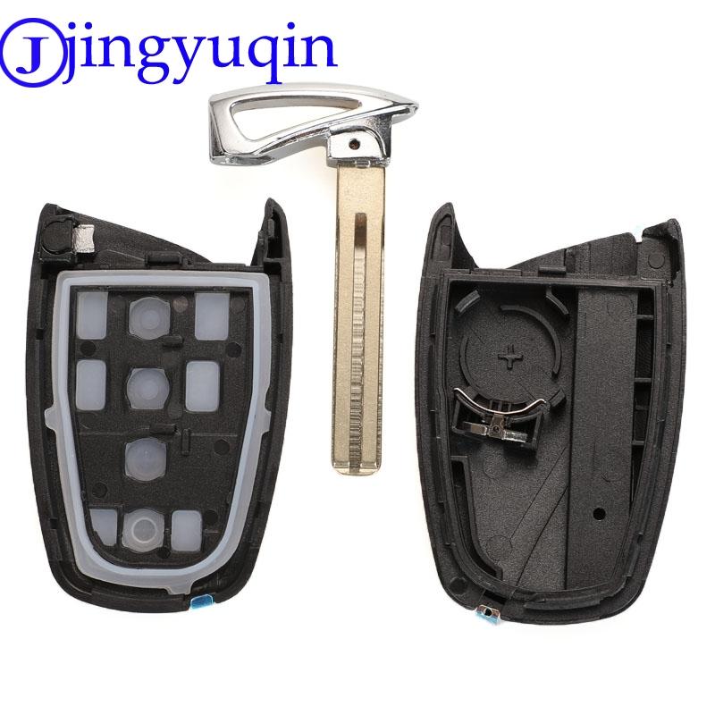 Jingyuqin 3/4 Tlačítka Pouzdro klíče s dálkovým ovládáním Pro Hyundai Genesis 2013-2015 Santa Fe Equus Azera IX45 Fob TOY40