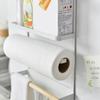 Iron+Wood Magnetic Refrigerator Storage Shelf Kitchen Tools Hanging Storage Rack