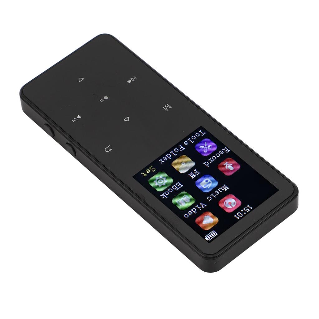 Bluetooth MP3 Player 1.8inch Touchscreen Built In Speaker Support 128GB Memory Card Shuffle Single L