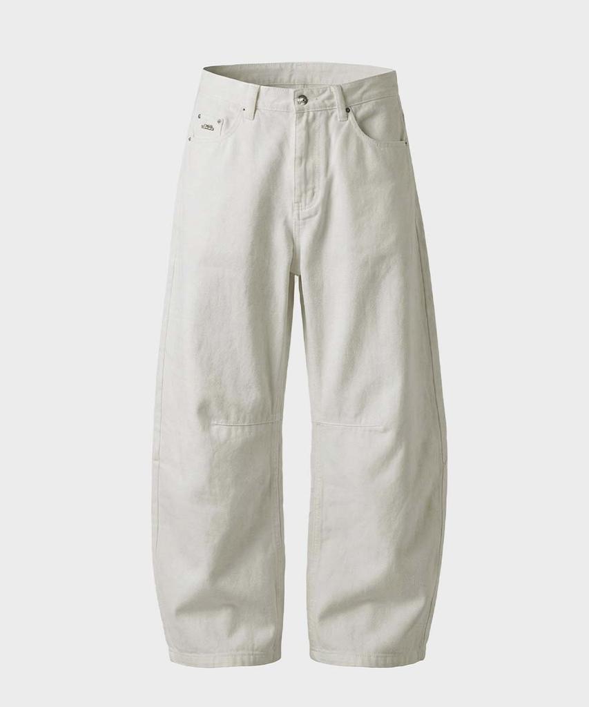 BADBLOOD 701 Semi Curved Fit Pants - White