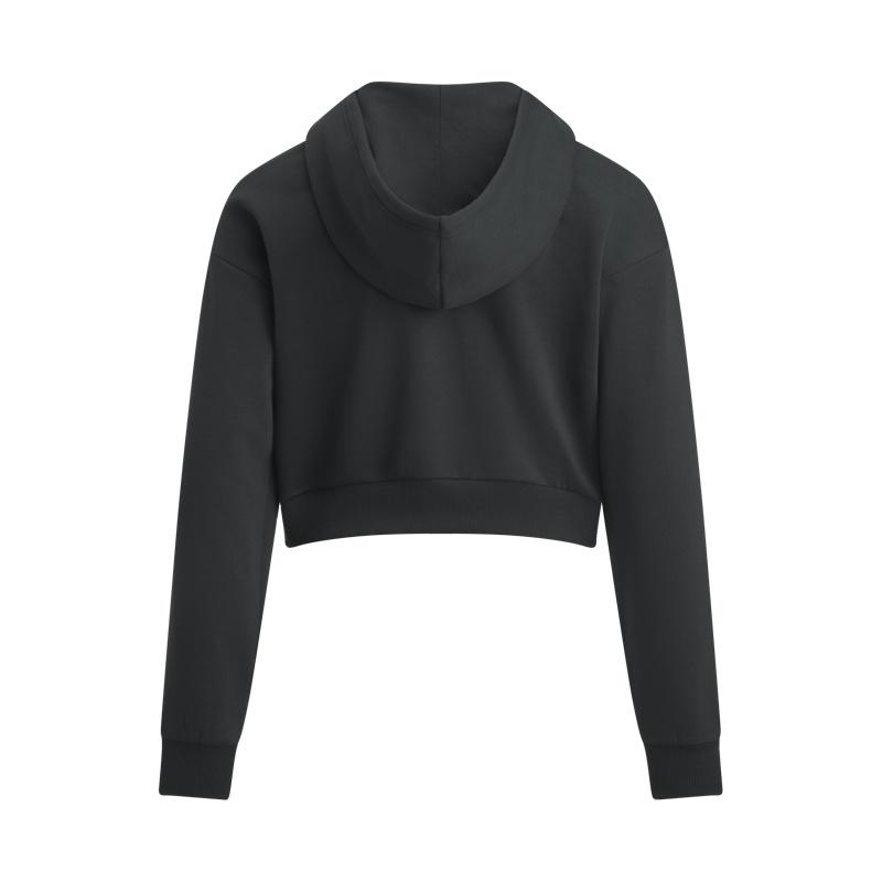 Under Armour Rival Short Sportlich Lässig Mode Vielseitig Bequem Kapuzenpullover Damen Kapuzenpullover Schwarz 1390319-001
