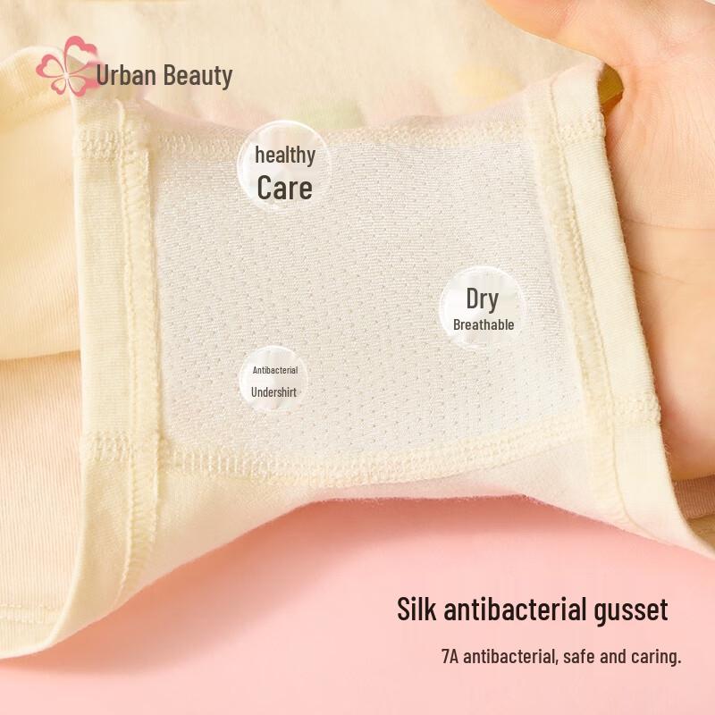 Cosy Club Girls' Cotton Antibacterial Boxer Briefs - 4 Pack