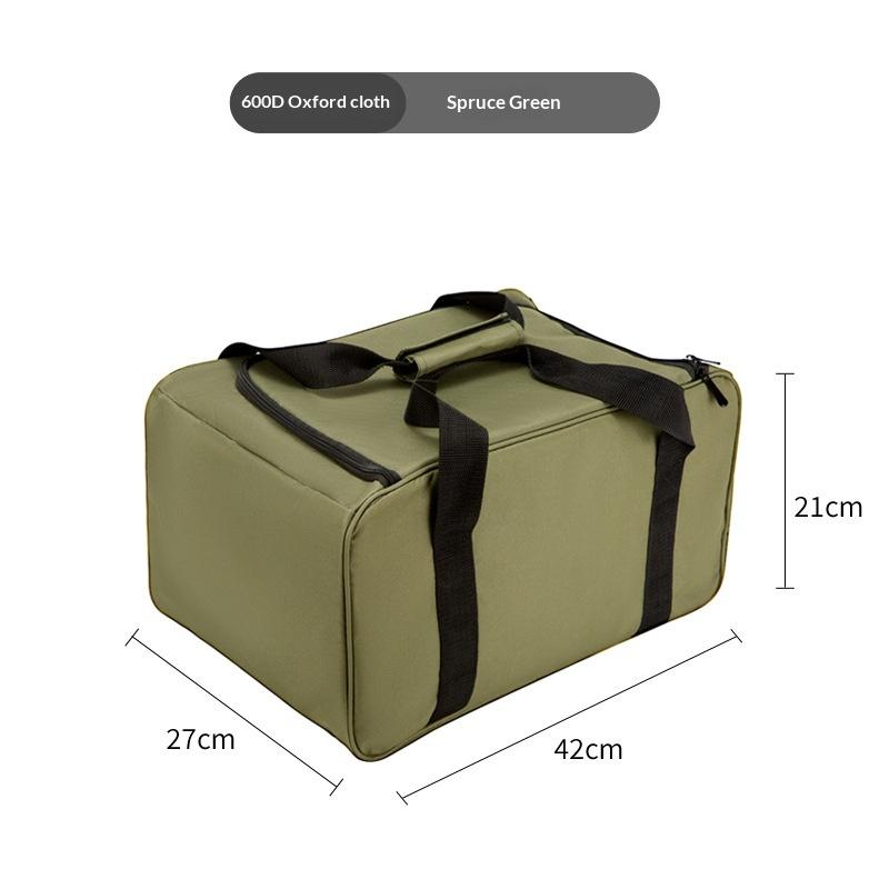 Outdoor Camping Picnic Tableware Storage Bag Oxford Cloth Camping Cookware Organizer Bag Kitchen Utensils Pots Storage Pouch