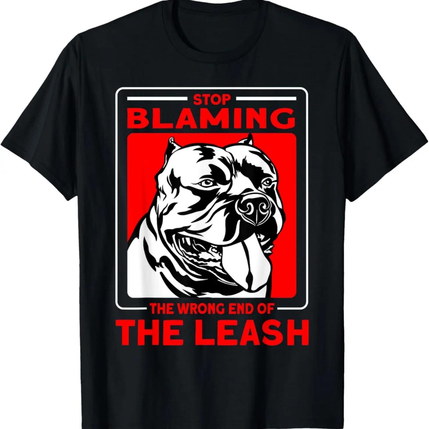 Bully XL Pitbull Friendly Dogs Stop Blaming American Bully T-Shirt S