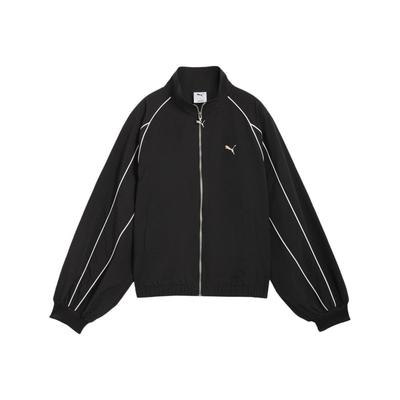 Balloon Sleeve Piping Relaxed Woven Track T7 Jacket Women Jackets 636794-01