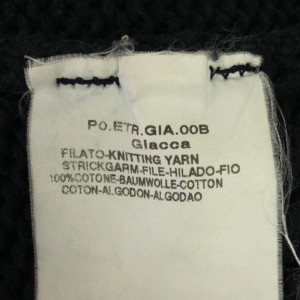 MAX&CO Made In Italy Long Sleeve Cotton Knit Jacket S Navy Men's Used