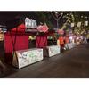 WEZHO Mobile Wrought Iron Display Cart