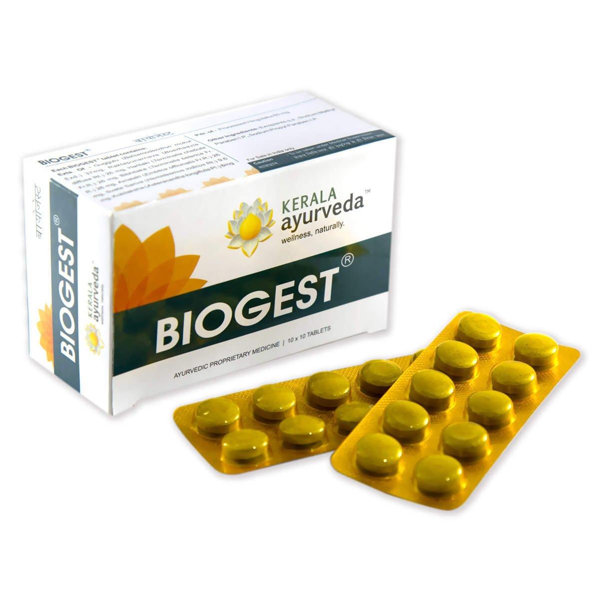 

Kerala Ayurveda Biogest Tablets 100 Nos Natural Immunity Support Ayurvedic Supplement for Adults