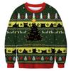 Grinch Christmas Cartoon Hoodie Unisex Long Sleeve Crewneck Sweatshirt Teens Casual Print Top
