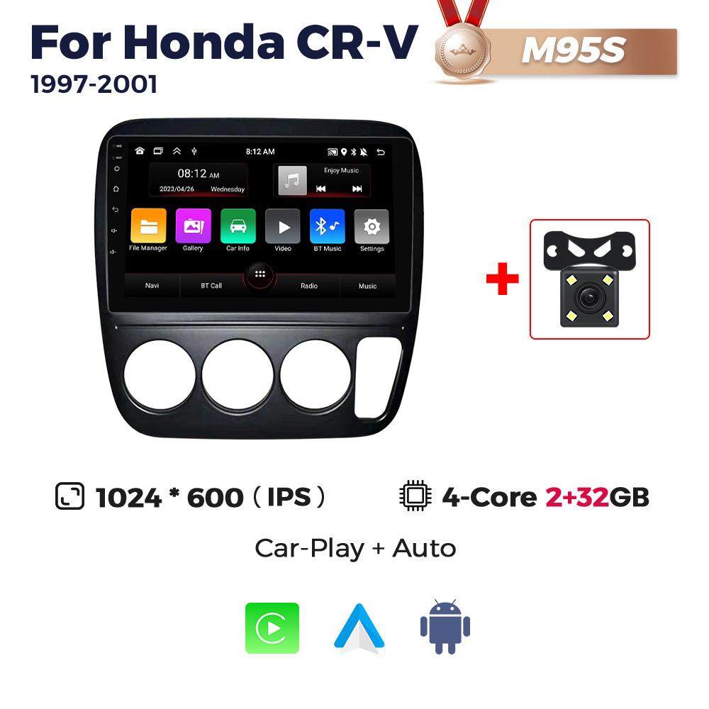 Navifly Car Radio Stereo Wireless Carplay Intelligent Systems Android Auto For Honda CRV CR-V 1997-2001 Multimedia Video Player