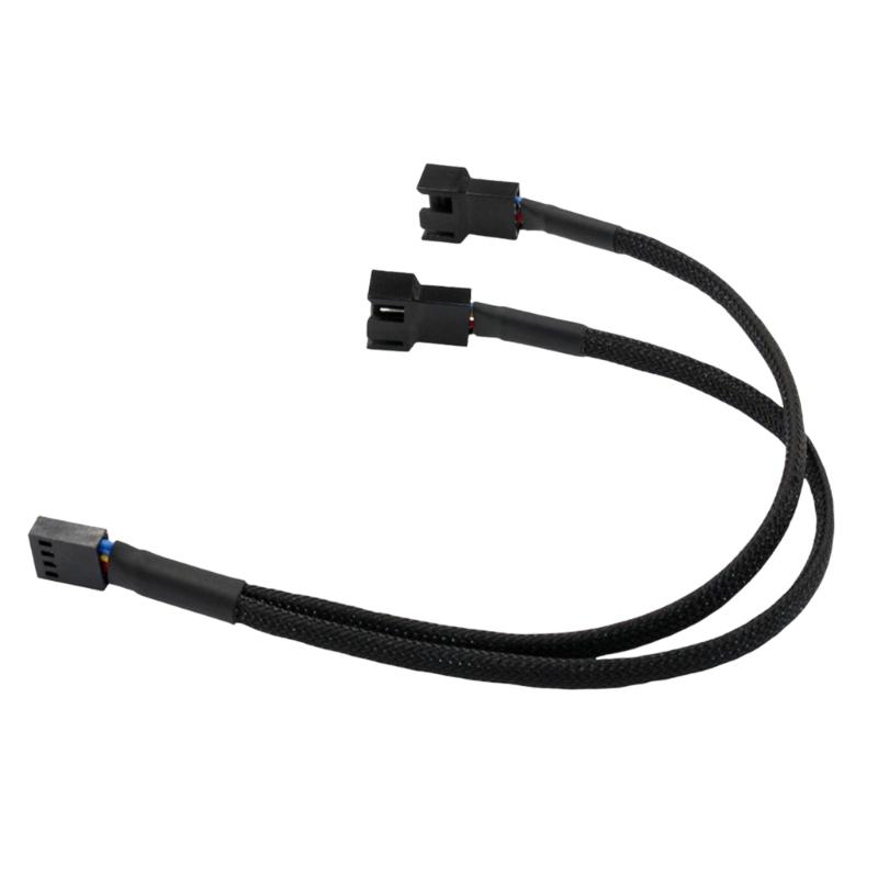 

Fan Adapter 1 To 2 Splitter Cable For PC Cooling Systems Supports Speed Controls And Overloads Protections чёрный