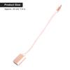 2Pcs TypeC Patch Cord USB Box USB Flash Disk Card Reader Transfer OTG Adapter Cablepink