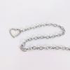 Women's belt Luxury Heart Shaped Metal Waist Chain Belt Goth accessories belts for women Punk style with Jeans Dress