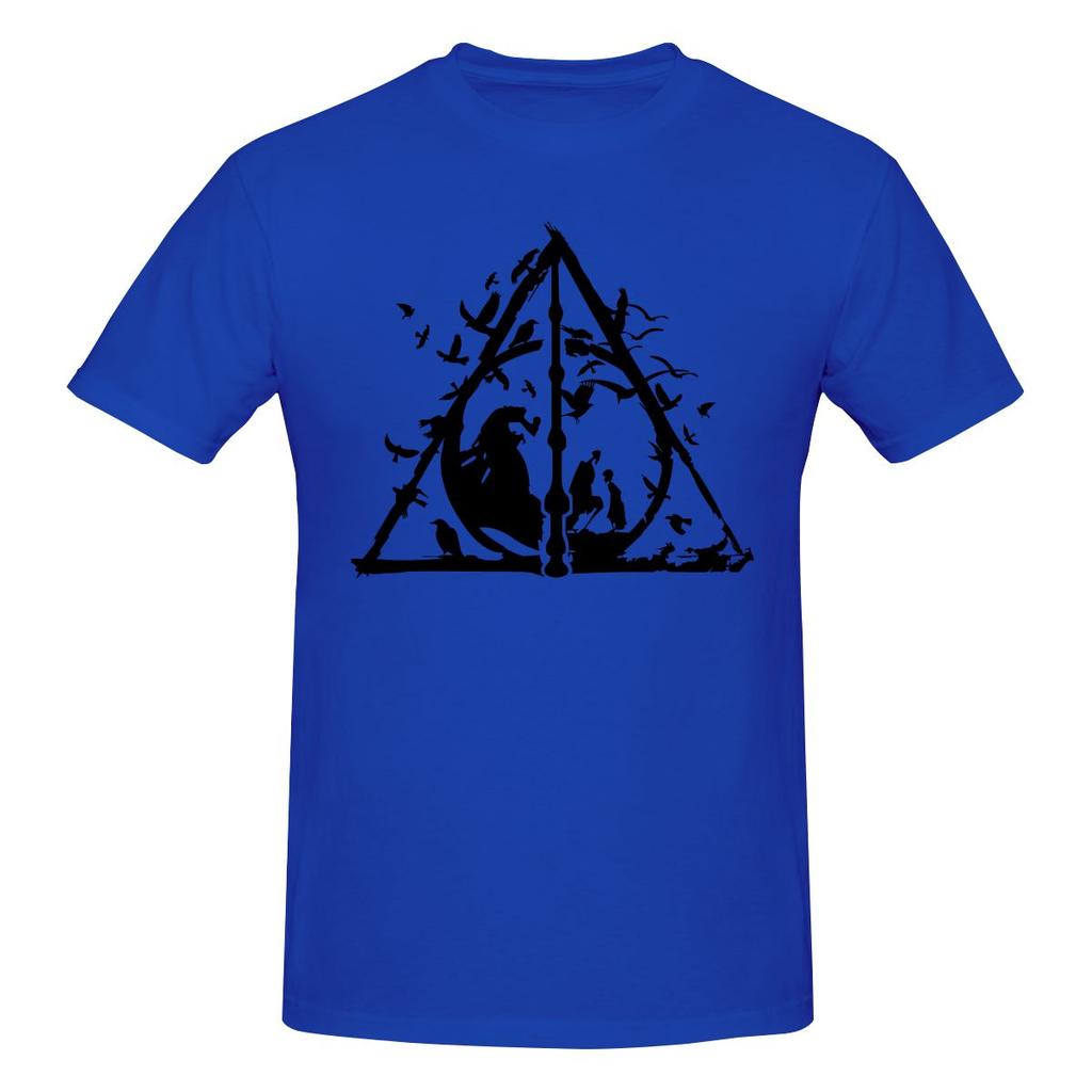 Funny Deathly Hallow Wizard Magic Witchy Unisexs Printed Tshirt Unisex T Shirtblack