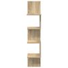 Wall Shelf Wall Mount Brown 32 x 21 x 107 cm Particleboard