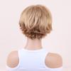 Perücken für Damen, geschichtet, mit seitlichem Pony, blond, braun, kurze, natürlich gewellte Perücke für den täglichen Gebrauch, Party, Cosplay, hitzebeständige Faser