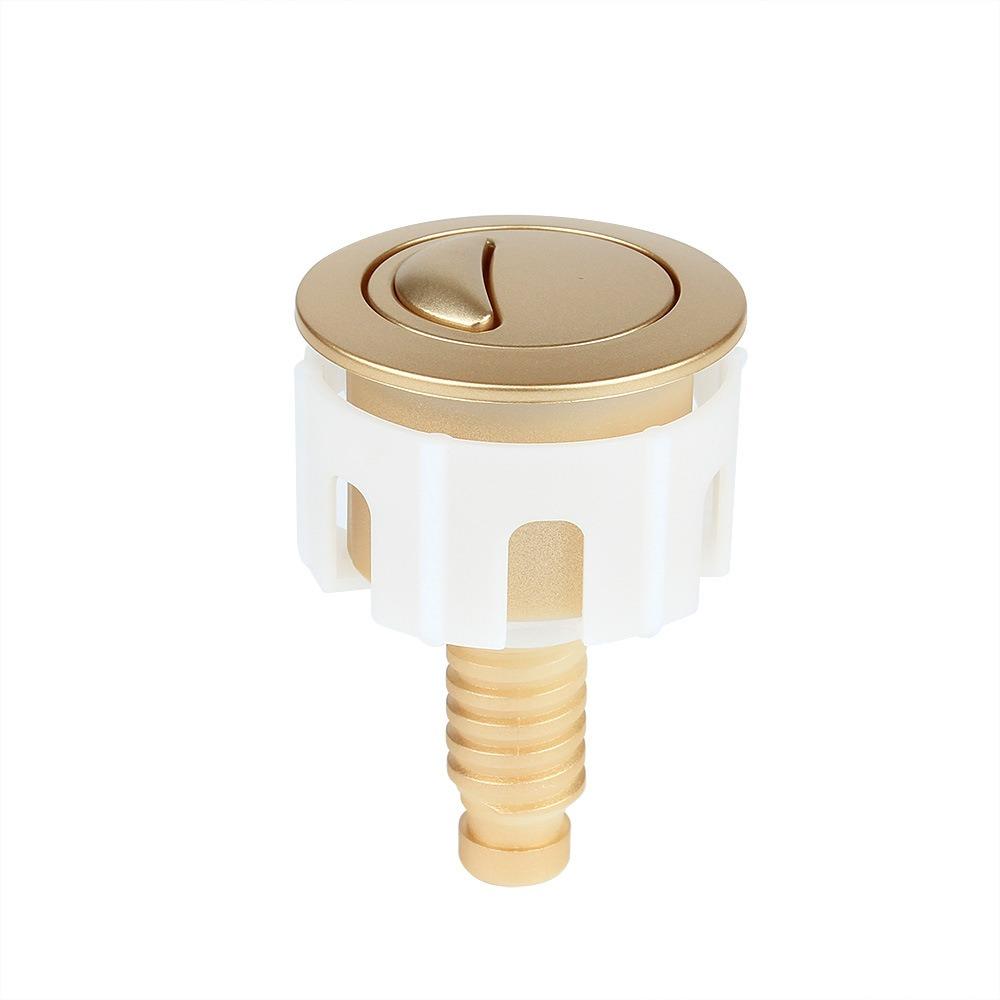 Double Drain Toilet Push Button Round/Elliptical Head Water Tank Button Toilet Seat