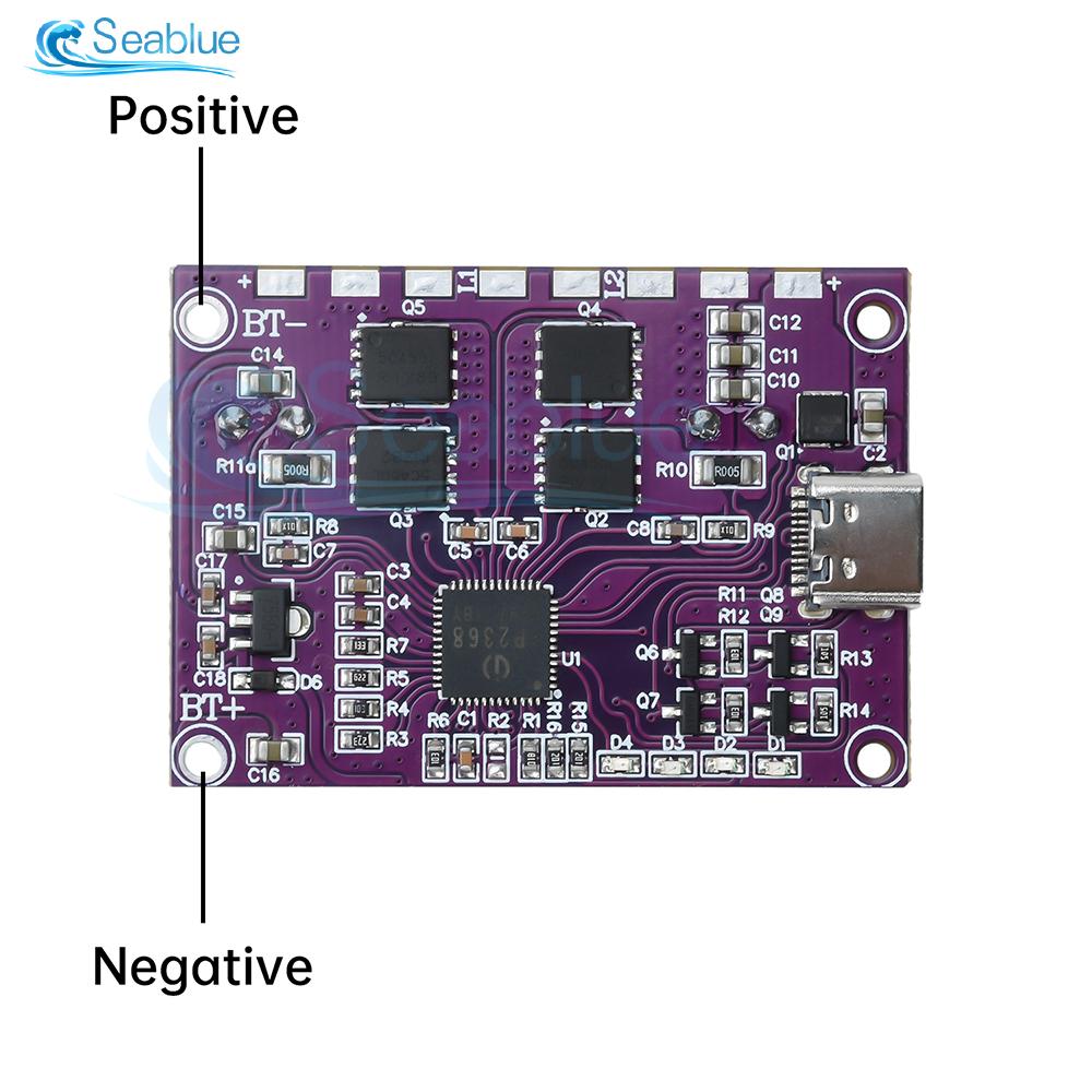 IP2368 PD 100W Fast Charging Module Bidirectional Buck-Boost Type-C Interface Lithium Battery Power Bank Board for Laptops Phone