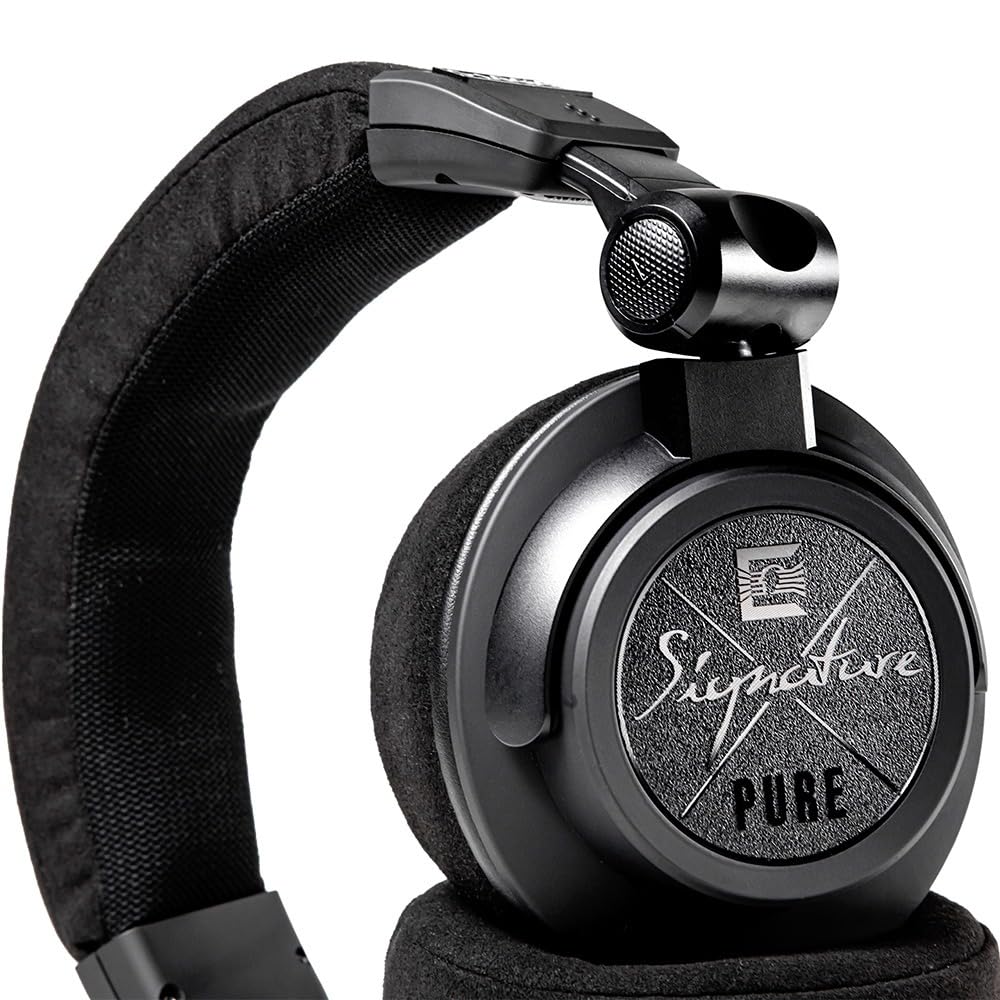 Monitor Signature PURE BLACK 50mm Mylar 2m Coiled Balanced Connection Carrying Bag DJ HeadphonesULTRASONE [Closed-back, Driver] Cable, Compatible,