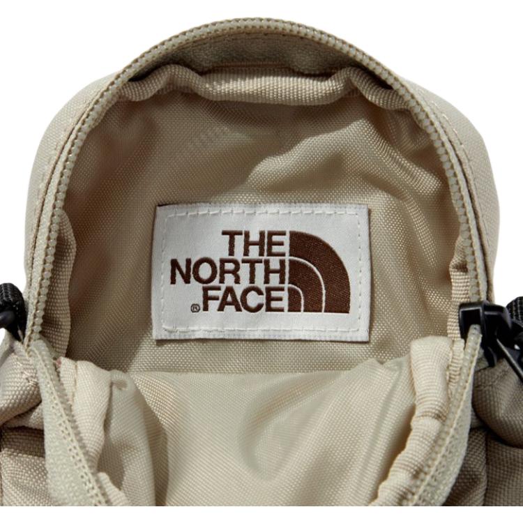 The North Face 0.5L Fashion Simple Logo Print Zipper Outdoor Bag Unisex bags Light-Beige NN2PQ04K