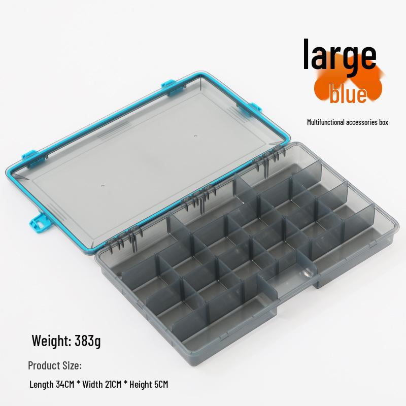 Transparente mehrschichtige Aufbewahrungsbox für Thunder Frog Köder & Angelzubehör