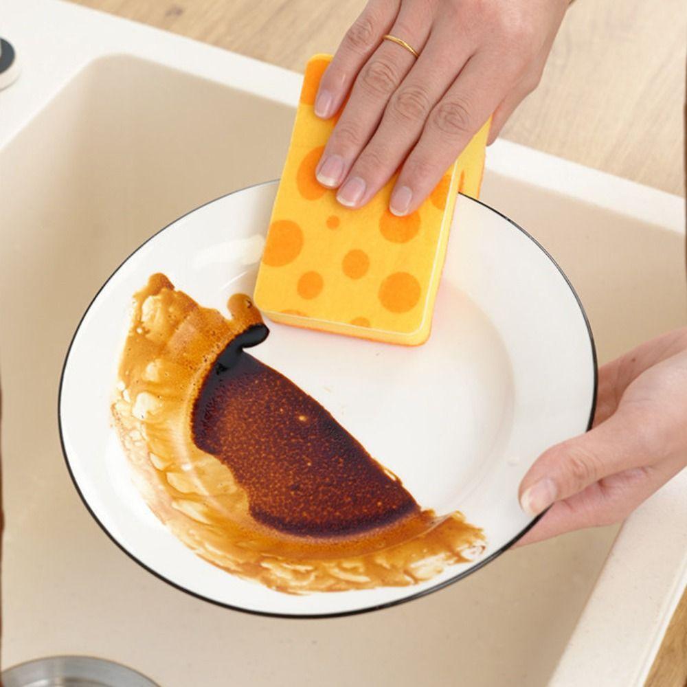 Thickened Sponge Sponge Scrubber Absorbent Kitchen Cleaning Sponge Kitchen Cleaning Tool