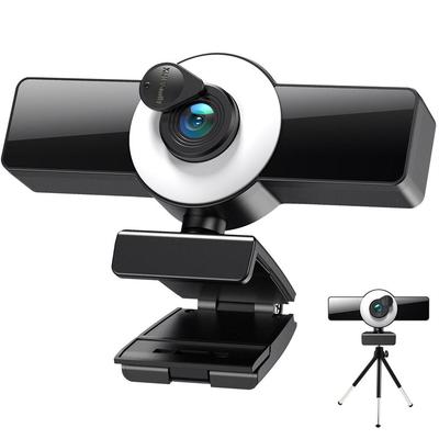 4K HD Webcam mit Mikrofon Autofokus 1080P HD Webcam USB PC Laptop Webkamera mit Abdeckung Stativ