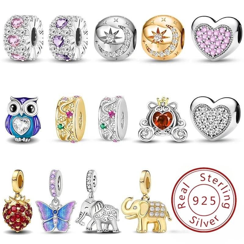 Copper Pumpkin Car Butterfly Love Heart Diy Charms Beads Fit Bracelet Making Gift Of High Quality Jewelry For Women