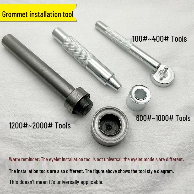 Iron Eyelet Grommet Installation Hammer Punch Tool for DIY Handcrafts