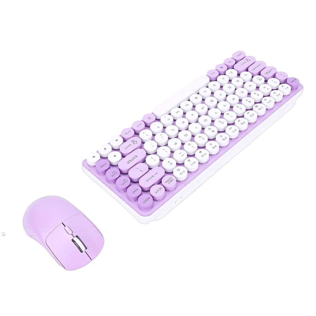 Wireless Keyboard and Mouse Combo 85 Key Bluetooth Cordless Mice Keyboard with 2.4 GHz USB Receiver for PC Laptop