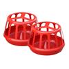 Plastic Chicken Feeding Trough Round Chicken Cage Feeder Multifunction Chick Feeding Bucket Home