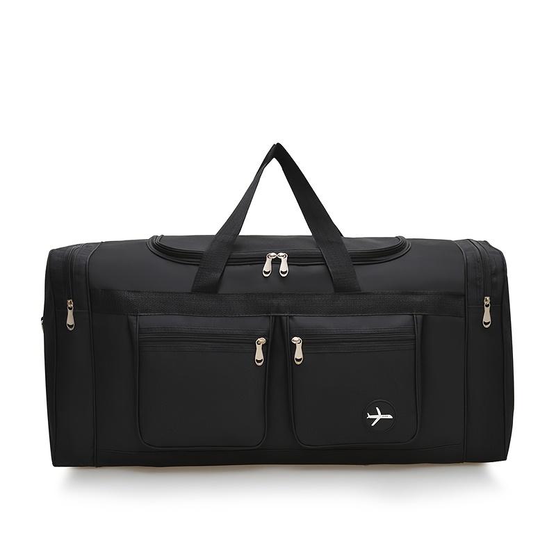 Large Capacity Travel Duffel Bag - Durable Nylon Casual Style with Multiple Compartments & Pockets, Adjustable Shoulder Strap