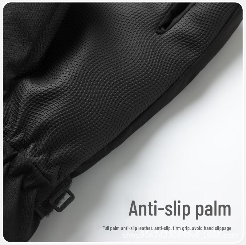Unisex Winter Ski Gloves with Fleece Lining - Cold-Proof, Windproof, Water-Repellent, and Touchscreen Compatible