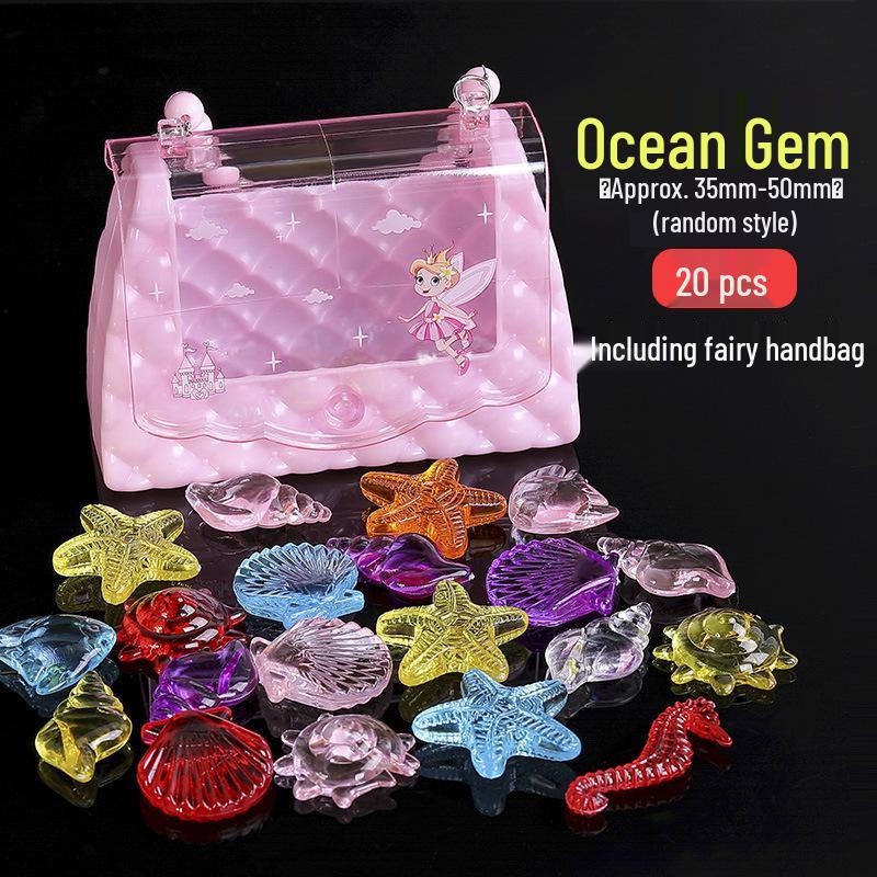 Children's Seven-Color Princess Treasure Chest Playset