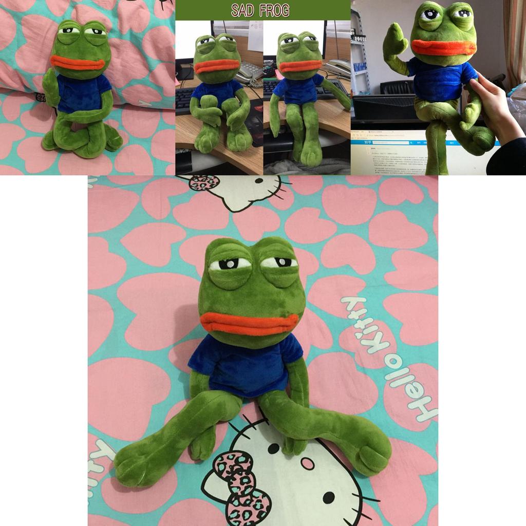 Creative Pepe Sad Frog The Frpg Wire Stuffed Animal Gift Plush Toy With Premium Quality